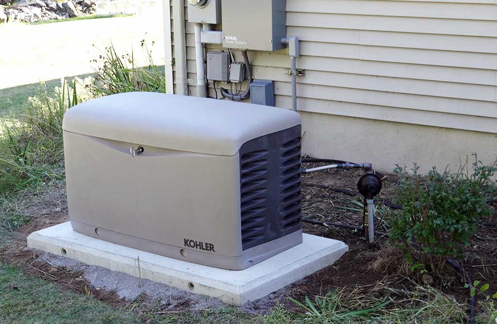 Kohler generator properly installed